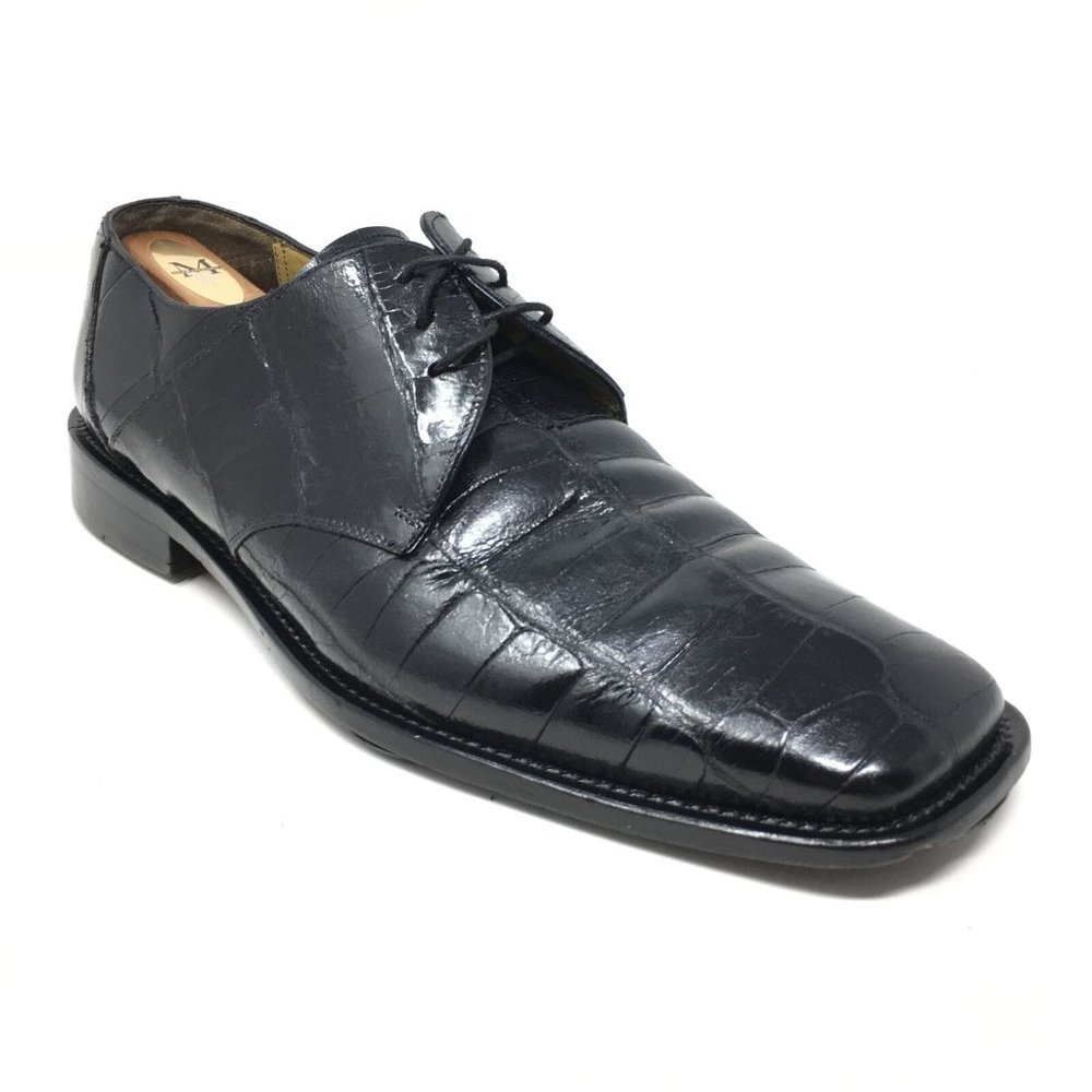 Mezlan Oxfords Shoes Size 9.5 Black Full Alligator